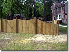 custom wood fencing